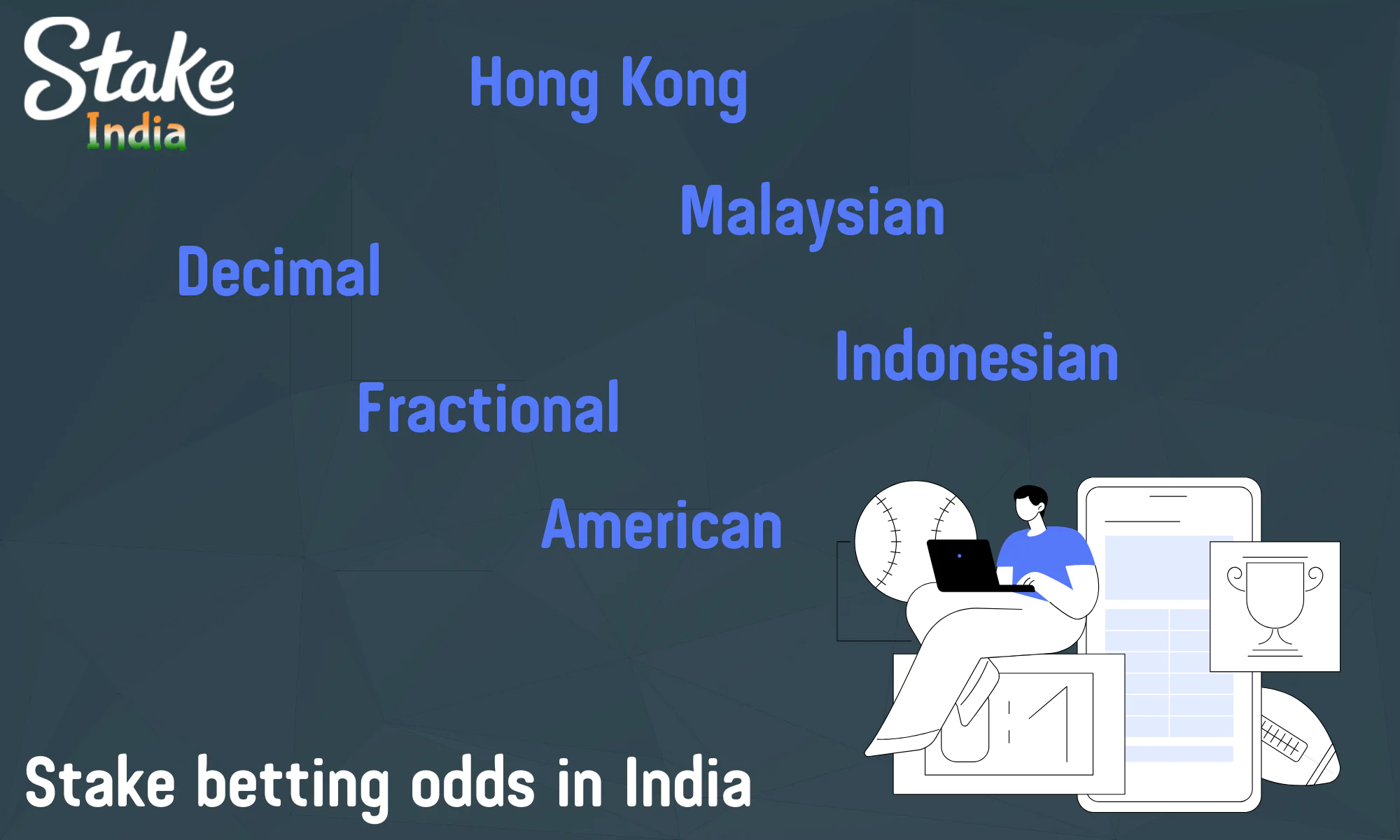 There are 6 ways to display odds in Stake